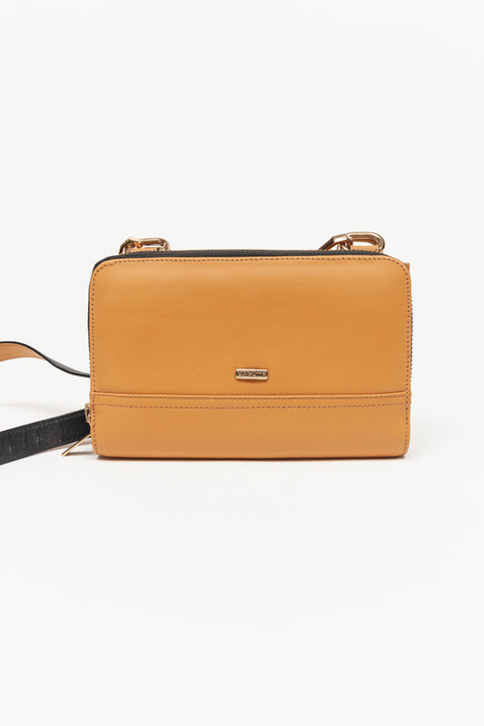 Bolsa pettite con portacelular miel